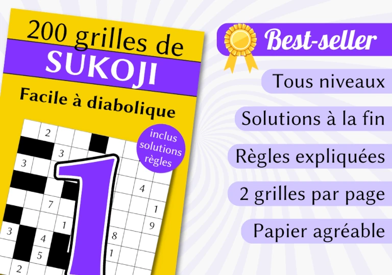 Livre 200 grilles de Sukoji facile à diabolique